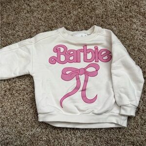 Zara toddler girl Barbie sweatshirt!